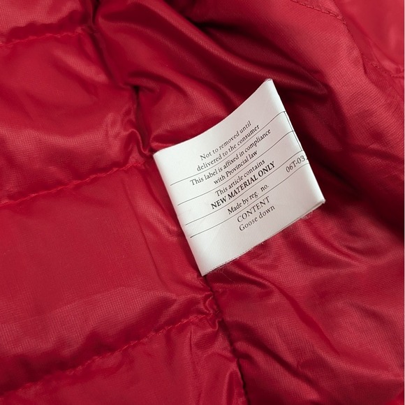 Patagonia Down Sweater Jacket Mens Medium Red Quilted Puffer Logo Gorpcore - Picture 10 of 11